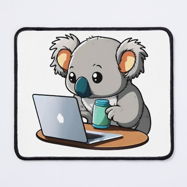 Item preview, Coala with a laptop designed and sold by JoyfulJourney23.