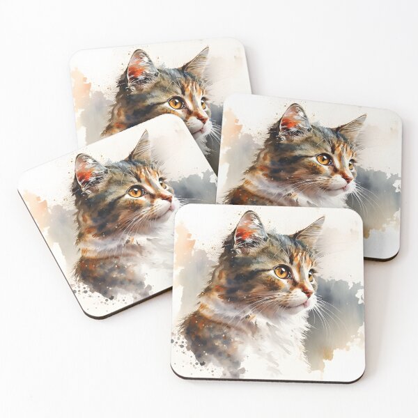 Item preview, Cute Cat Kitten Aquarell designed and sold by PenguinRecipe.