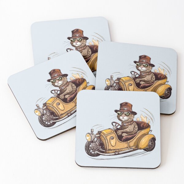 Item preview, Cat driving a car designed and sold by IraPanyukova.