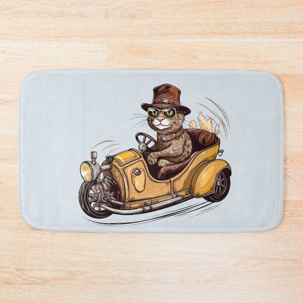 Item preview, Cat driving a car designed and sold by IraPanyukova.