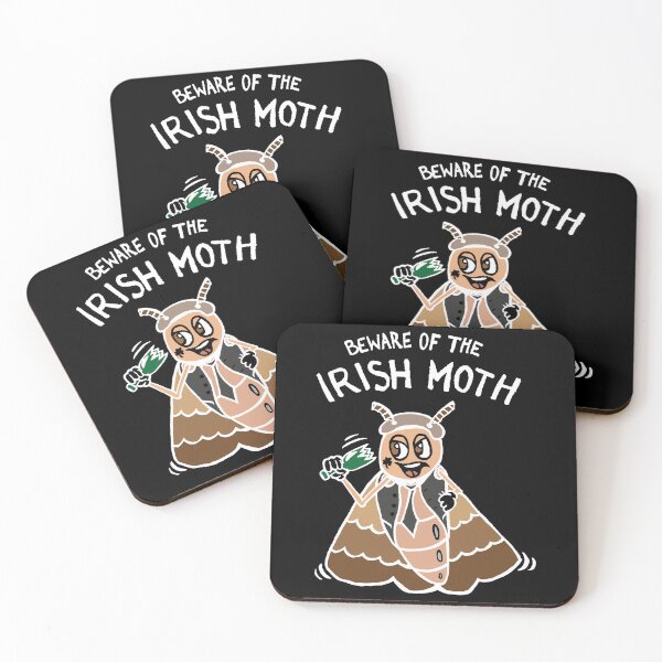 Item preview, Beware of the Irish Moth / Mob (White) designed and sold by Graograman.
