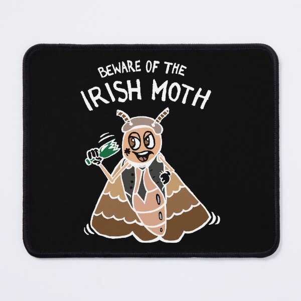 Item preview, Beware of the Irish Moth / Mob (White) designed and sold by Graograman.