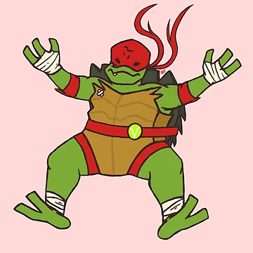Artwork thumbnail, Floating Raph Sticker by TheGalaxyPort