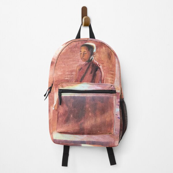 Item preview, Meditating child monk watercolor designed and sold by Carlos Taylor.