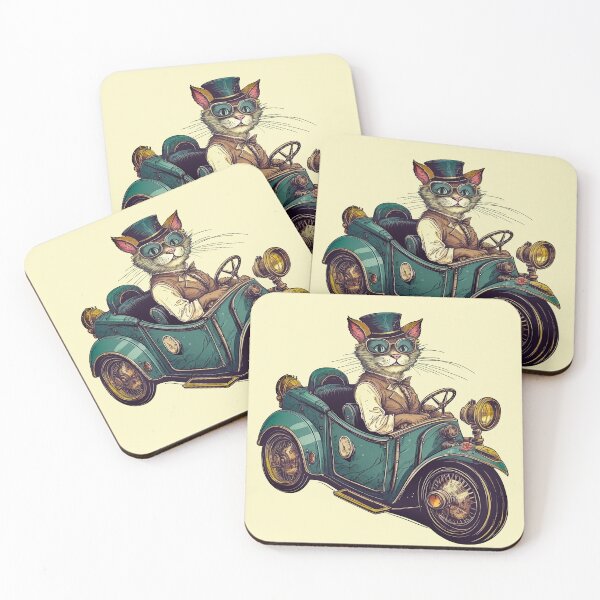 Item preview, Cat driving a car designed and sold by IraPanyukova.