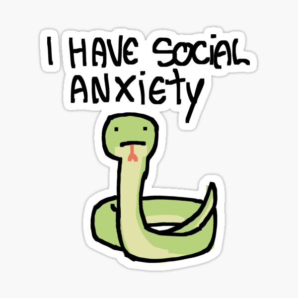 Item preview, social anxiety snake designed and sold by badri2.