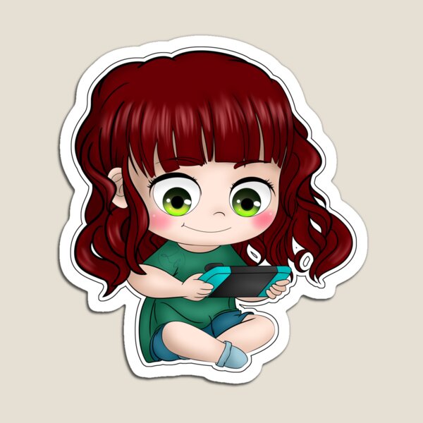 Item preview, chibi gamer designed and sold by Drawersofdraw.
