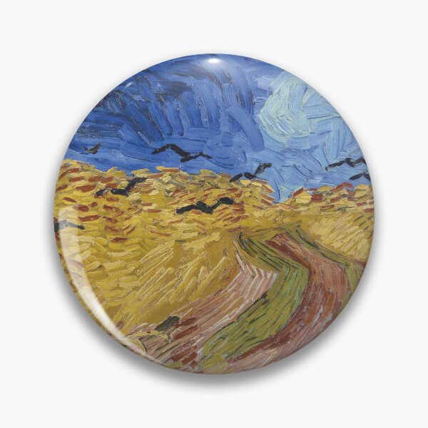 Item preview, Vincent van Gogh's Wheatfield with Crows (1890) famous landscape painting designed and sold by Oliveirallan.