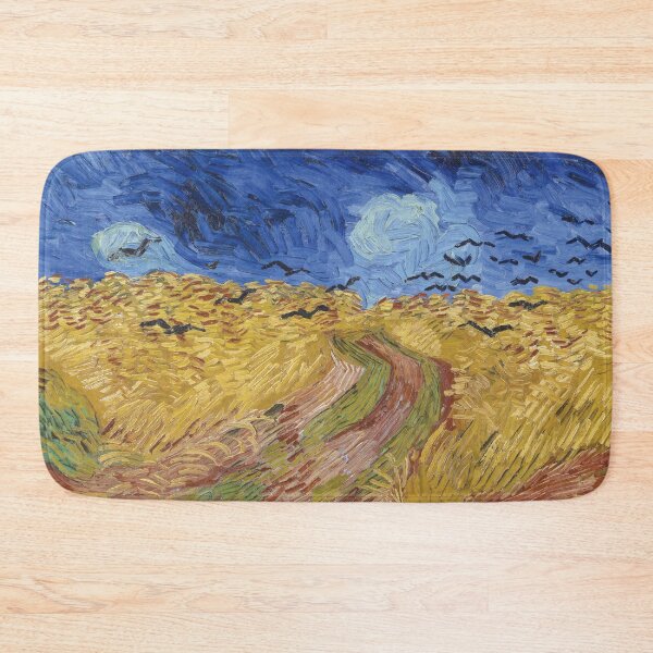 Item preview, Vincent van Gogh's Wheatfield with Crows (1890) famous landscape painting designed and sold by Oliveirallan.