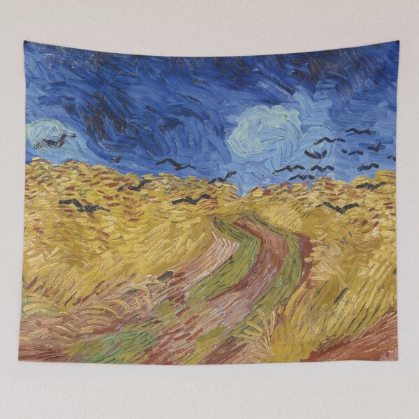 Item preview, Vincent van Gogh's Wheatfield with Crows (1890) famous landscape painting designed and sold by Oliveirallan.