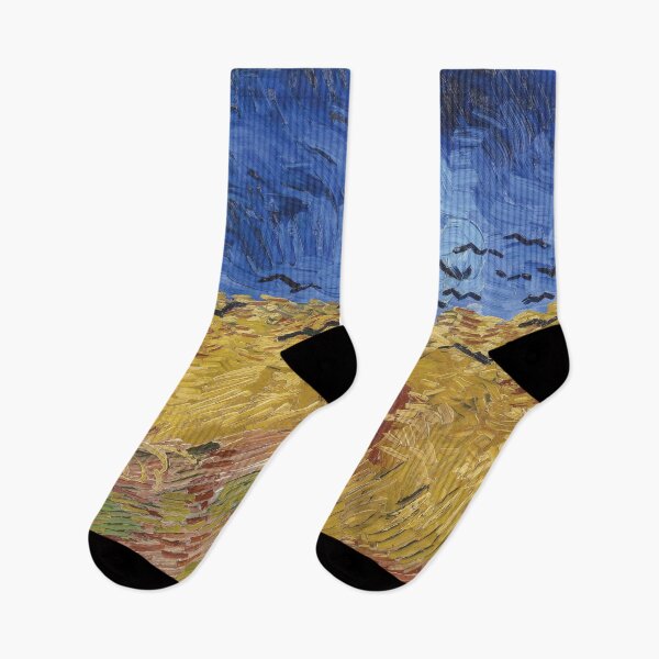 Item preview, Vincent van Gogh's Wheatfield with Crows (1890) famous landscape painting designed and sold by Oliveirallan.