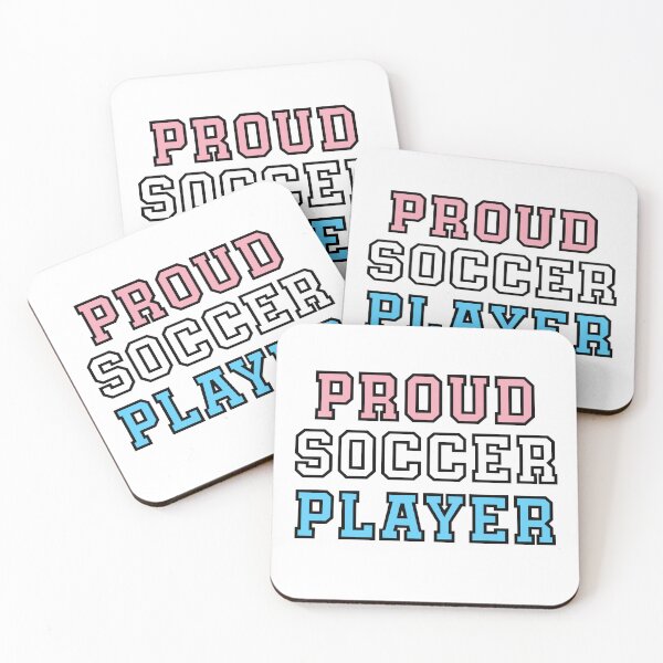 Item preview, Proud Soccer Player - Transgender Pride designed and sold by QCuLT.