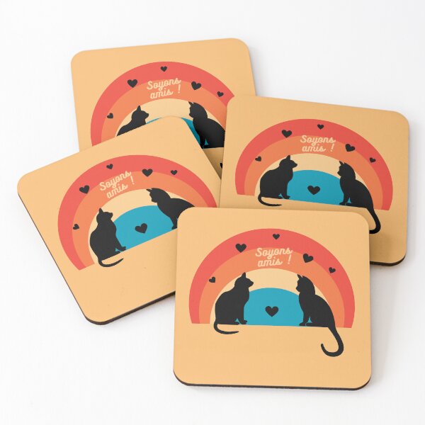 Item preview, Let's be friends, cat, cat! designed and sold by Kristaine.