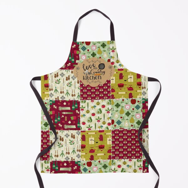 Item preview, Country Kitchen Love Apron designed and sold by Hearts Of Appalachia.