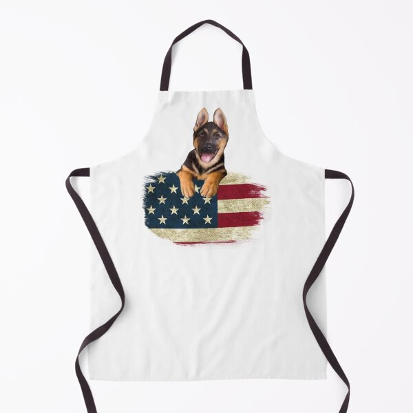 Item preview, German Shepard with American flag designed and sold by Janetlousart.