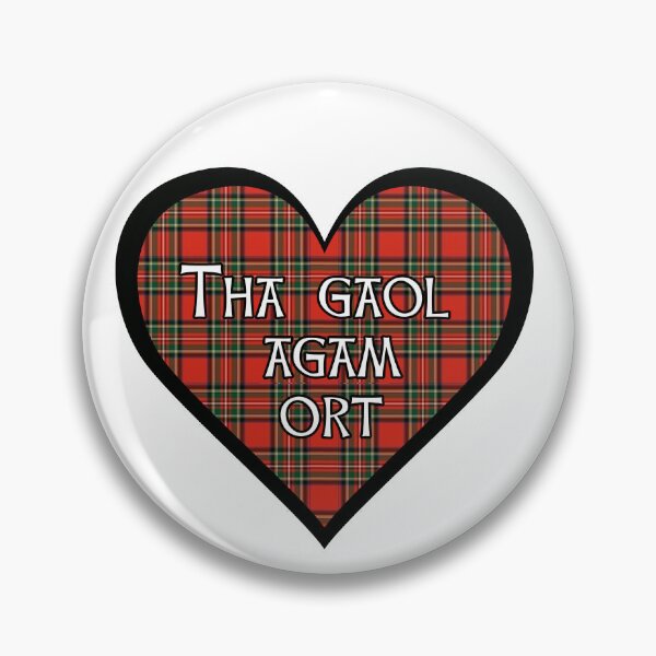 Item preview, Royal Stewart tartan heart "Tha gaol Agam ort" designed and sold by KyttsyKrafts.