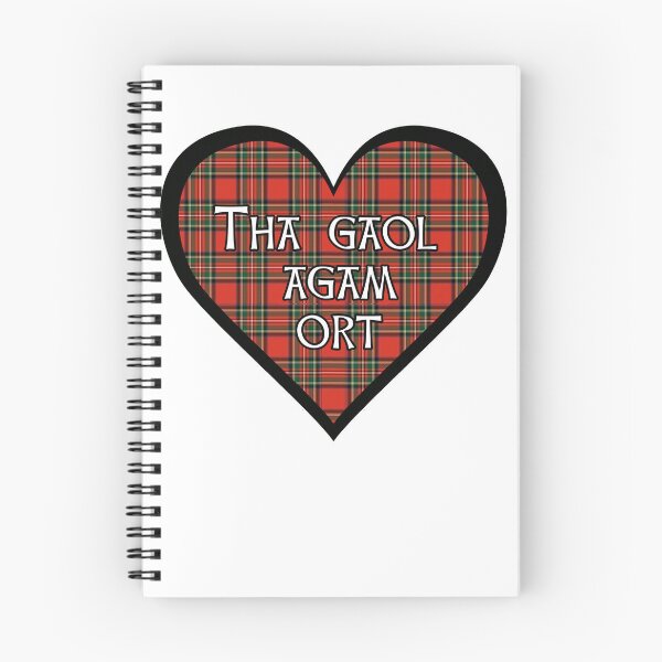 Item preview, Royal Stewart tartan heart "Tha gaol Agam ort" designed and sold by KyttsyKrafts.