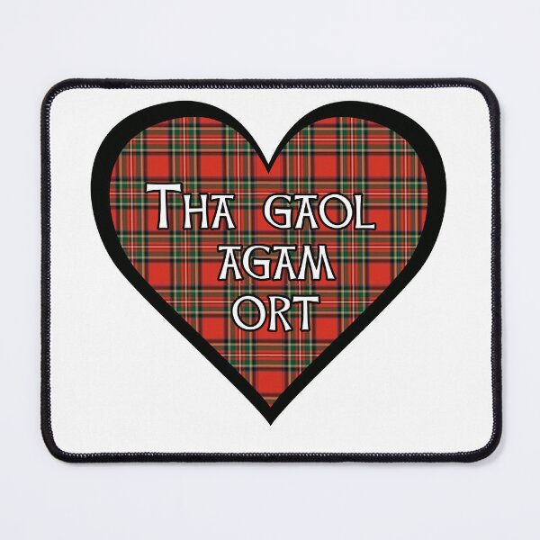 Item preview, Royal Stewart tartan heart "Tha gaol Agam ort" designed and sold by KyttsyKrafts.