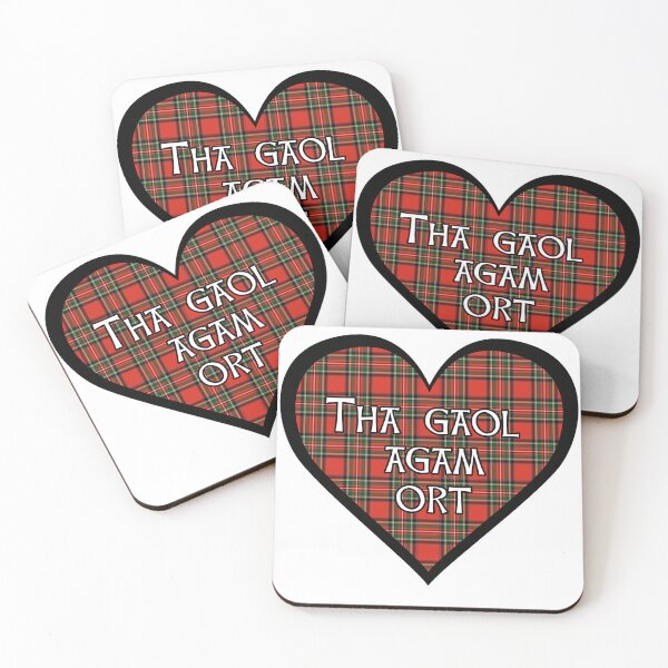 Item preview, Royal Stewart tartan heart "Tha gaol Agam ort" designed and sold by KyttsyKrafts.