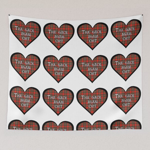 Item preview, Royal Stewart tartan heart "Tha gaol Agam ort" designed and sold by KyttsyKrafts.