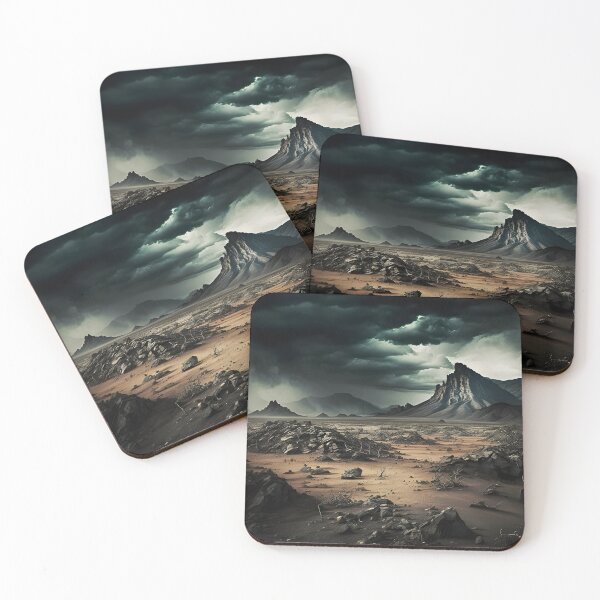 Item preview, Gloomy Barren Desert Landscape designed and sold by PenguinRecipe.