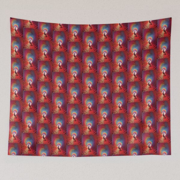 Item preview, Psychedelic Rainbow Tunnel - Colorful Abstract Art designed and sold by altrmnd.