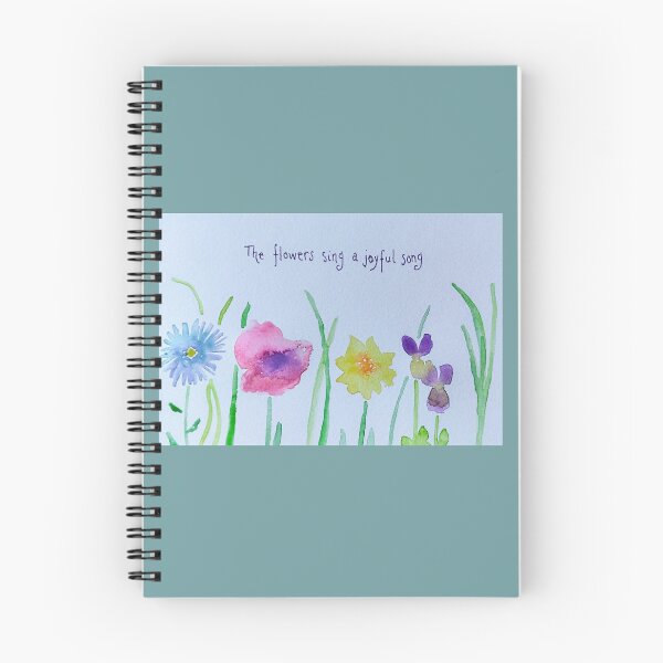 Item preview, Etegami Joyful Flowers Loose Watercolor designed and sold by EtegamiJourney.