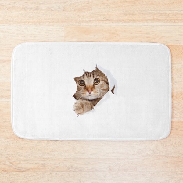 Artikelvorschau, Schelmische Katze zerfetzt Papier für lustiges T-Shirt-Design entworfen und verkauft von ArtByKaleem.