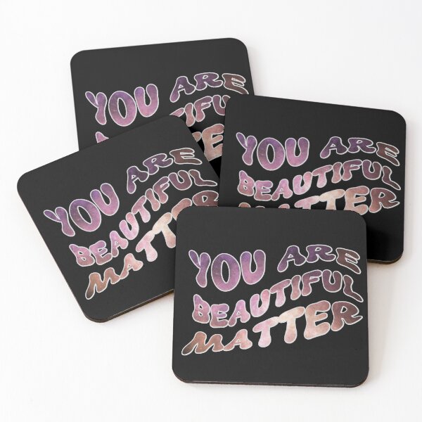 Item preview, Fantasy Galaxy 'You Are Beautiful Matter' Retro Font Design designed and sold by ElLocoMus.