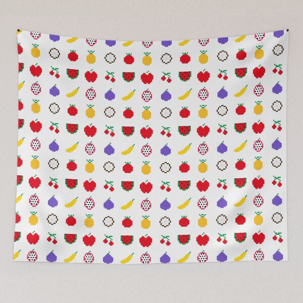 Aperçu de l'œuvre Motif de fruits pixel art créée et vendue par Gabriele Marcucci.