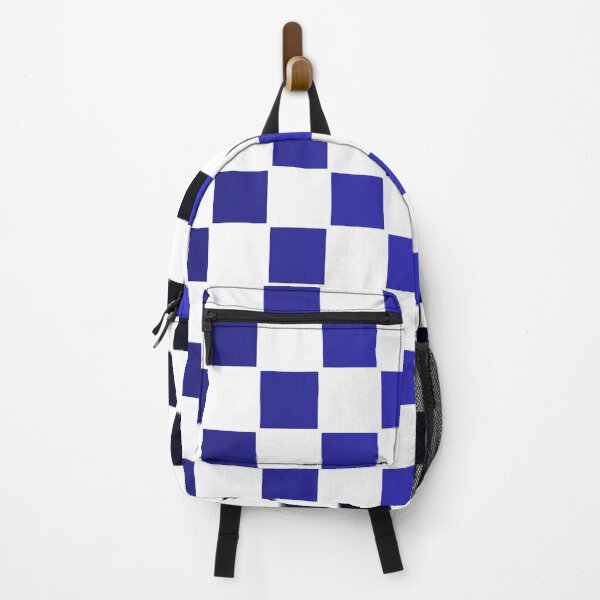 Item preview, Colourful Checkered Grid Pattern Black Blue designed and sold by superbling.