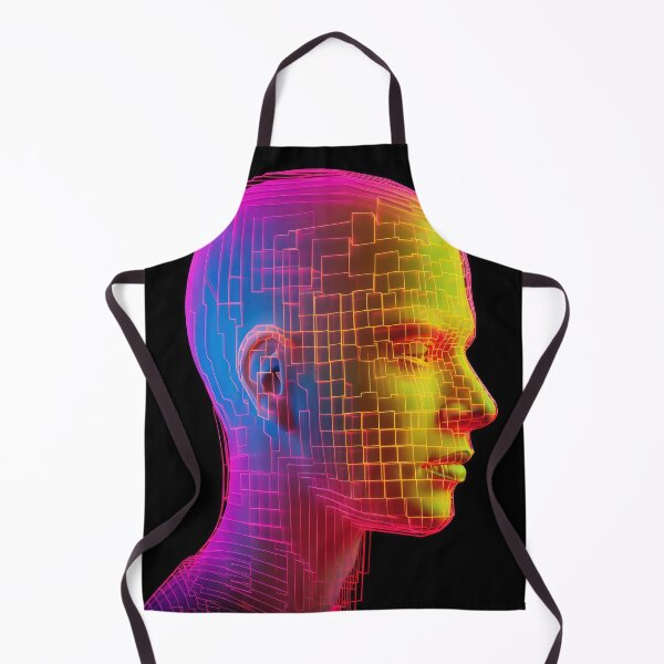 Item preview, Neon Holographic DMT Head | Psychedelic Art T-shirt designed and sold by altrmnd.
