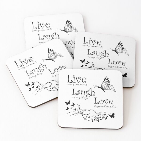 Item preview, Live every moment, laugh every day, love beyond words designed and sold by YaliliArt.