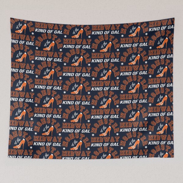 Item preview, Monster Gal - Navy Background designed and sold by BearDownDesigns.