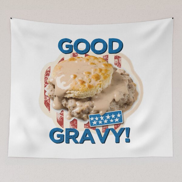 Item preview, Good Gravy! - Southern American Biscuits and Gravy, Silly, Funny designed and sold by retroman78.