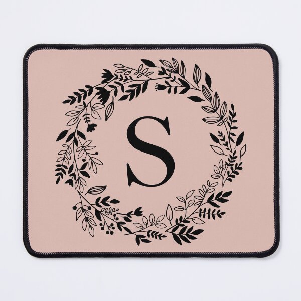 Item preview, Letter S with Floral Wreath - Initial S - Monogram Art designed and sold by thelustrous.