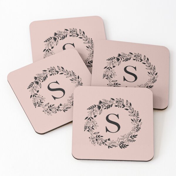 Item preview, Letter S with Floral Wreath - Initial S - Monogram Art designed and sold by thelustrous.
