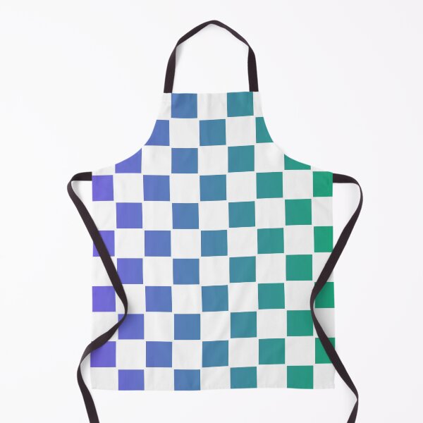 Item preview, Colourful Checkered Grid Pattern Blue Green designed and sold by superbling.