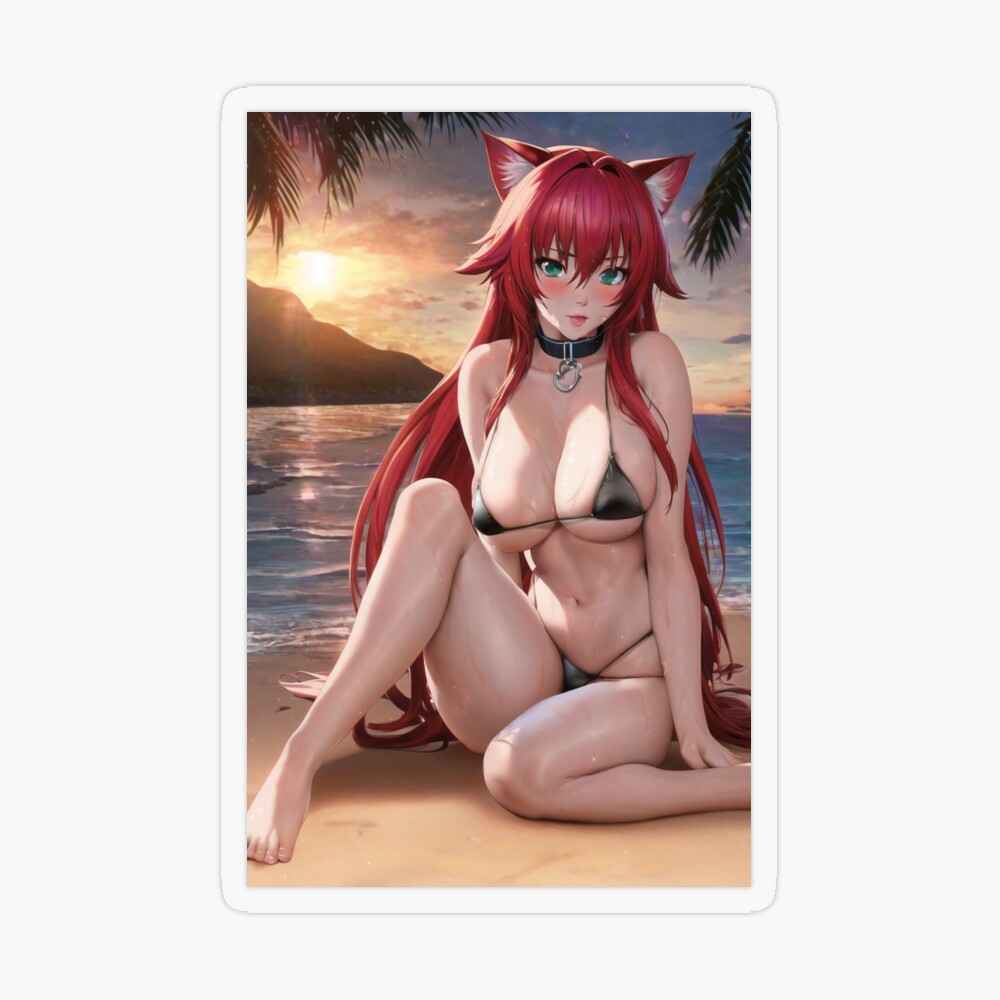 Rias Gremory Highschool DxD Cat Girl Neko 2 | Greeting Card