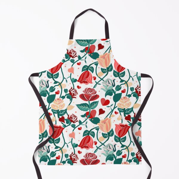 Item preview, Cute Mix Colours Rose Flowers with Green Leaves White Pattern designed and sold by Moyanana.