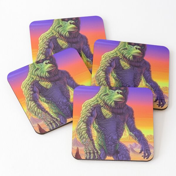 Item preview, Retro Vintage Bigfoot in Desert Illustration - Unique Design designed and sold by altrmnd.