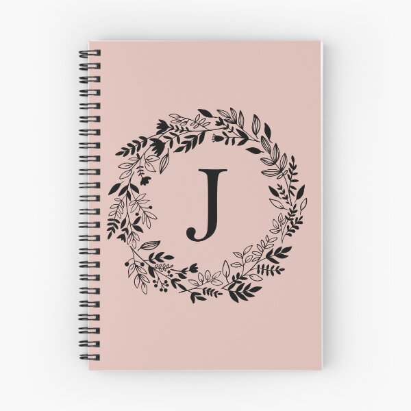 Item preview, Letter J with Floral Wreath - Initial J - Monogram Art designed and sold by thelustrous.