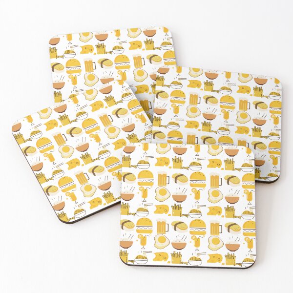 Item preview, Yellow food stylized pattern designed and sold by Gabriele Marcucci.