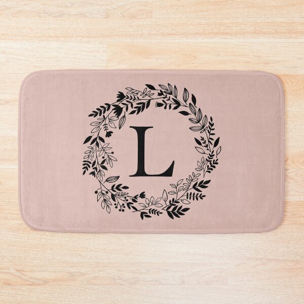Item preview, Letter L with Floral Wreath - Initial L- Monogram Art designed and sold by thelustrous.