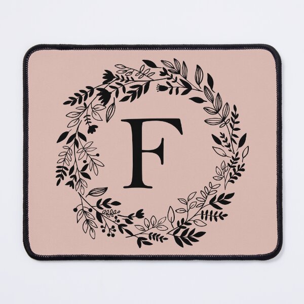 Item preview, Letter F with Floral Wreath - Initial F - Monogram Art designed and sold by thelustrous.