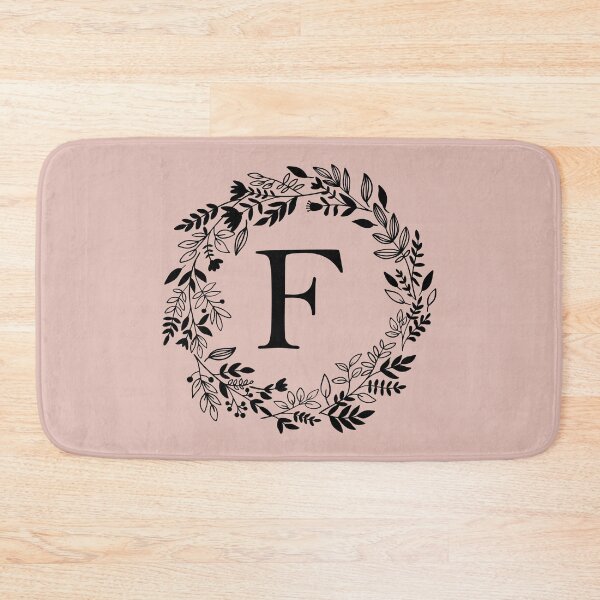 Item preview, Letter F with Floral Wreath - Initial F - Monogram Art designed and sold by thelustrous.