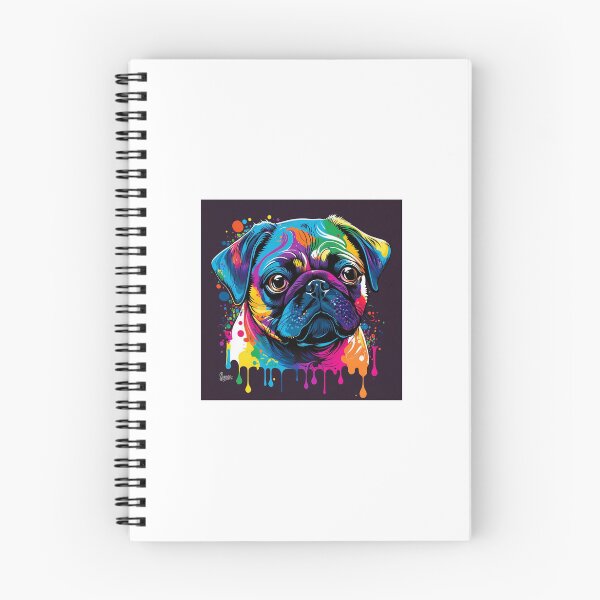 Item preview, Rainbow Paint Pug designed and sold by Fragile Prints.