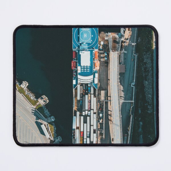 Item preview, Aerial photograph of a ferry in Newfoundland designed and sold by erikallen920.