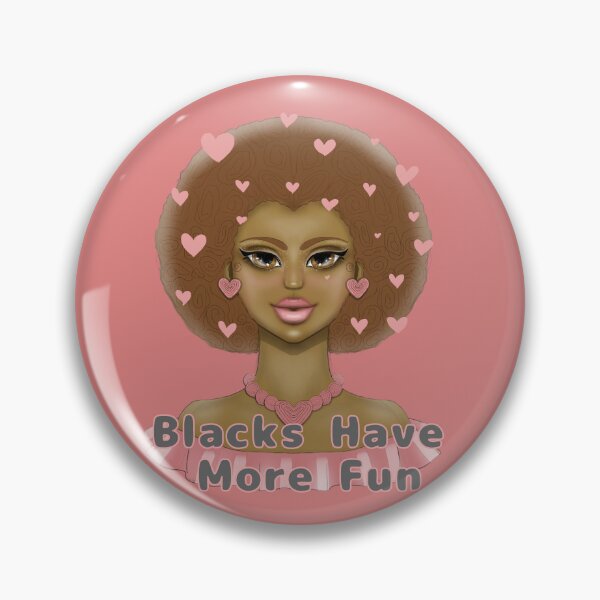 Item preview, Black have more fun, cute girl afro hair designed and sold by La Loca.