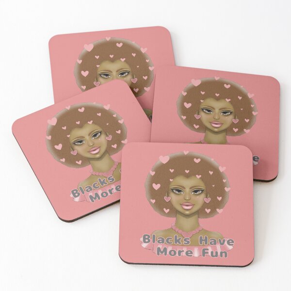 Item preview, Black have more fun, cute girl afro hair designed and sold by La Loca.